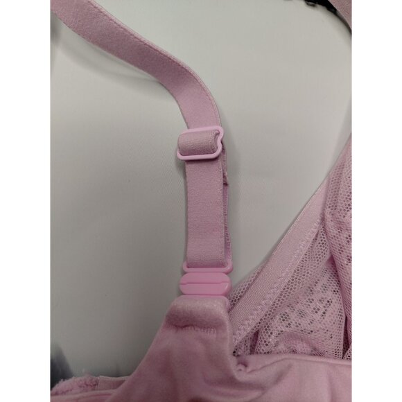 Victoria's Secret 38D Lace Bras Set Of 2 Black & Pink With Underwire Support - Picture 7 of 8